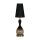Lampe de table élégante Abat-jour en tissu Verre E27 Hauteur 67 cm