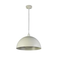 Lampe à suspendre en métal crème E27...