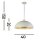 Lampe à suspendre en métal crème E27 jusquà 60 W Ø40 cm rond