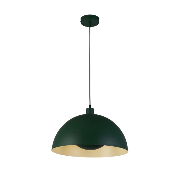 Suspension en métal vert E27 jusquà 60 W Ø40 cm Loft