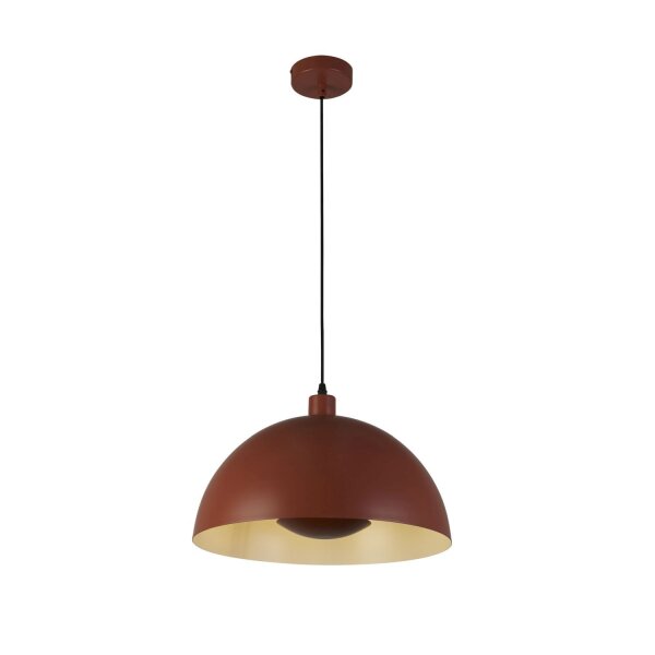 Lampe à suspendre Loft E27 jusquà 60 W Ø40 cm métal orange