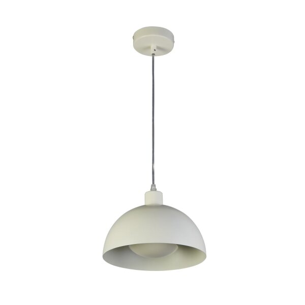 Suspension Loft E27 jusquà 60 W Ø25 cm métal crème