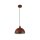 Lampe à suspendre Loft E27 Ø25 cm ronde Abat-jour métallique orange