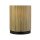 Lampe de table ronde bambou métal petit 23 cm naturel