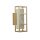 Applique LED Résine Acier IP44 H:25 cm en or blanc