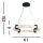 Suspension LED ronde métal résine anneau L:60,5 cm 29 W