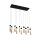 Suspension LED acier résine 1012 lm en marbre noir