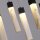 Suspension LED acier résine 1012 lm en marbre noir