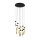 LED Lampe à suspendre Acier Résine Ø60 cm 3000 K Noir Marbre