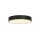 Plafonnier rond à LED noir métal L:25 cm 3000 K
