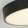 Plafonnier rond à LED noir métal L:25 cm 3000 K