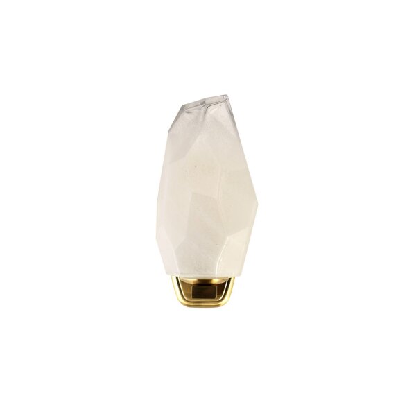 Applique murale de style verre métal IP44 G9 en laiton