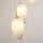 Suspension ronde verre métal Ø32 cm en laiton blanc