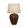 Lampe de table en bronze tissu résine E27 57,9 cm faible éblouissement