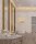 Applique décorative métal verre G9 IP44 en laiton