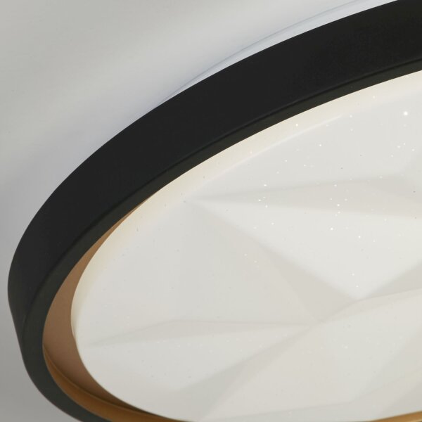 Plafonnier rond à LED avec télécommande, intensité lumineuse variable 25 W