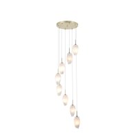 Lampe &agrave; suspendre ronde verre m&eacute;tal 8...