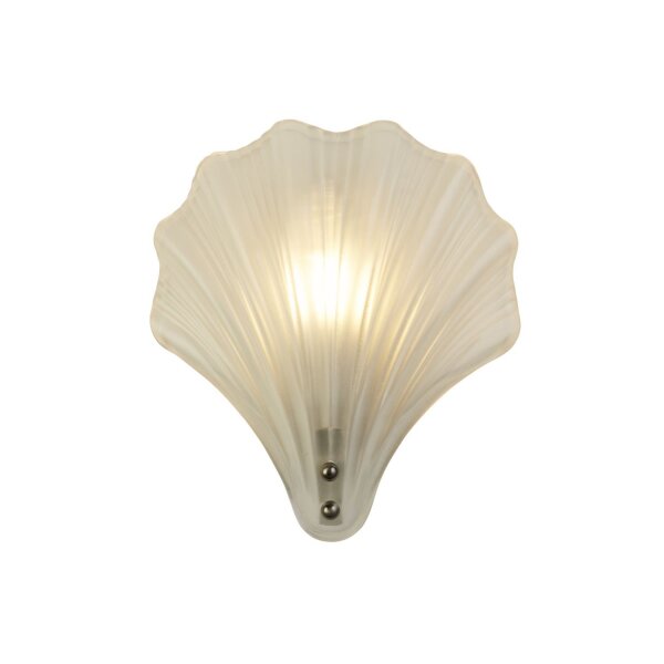 Applique décorative métal verre P:11 cm IP44 en argent