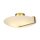 Lampe de plafonnier verre métal E27 Ø40,5 cm rond en or blanc