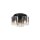 Lampe de plafonnier verre métal noir gris fumé 3 flammes