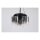 Lampe de plafonnier verre métal noir gris fumé 3 flammes