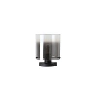 Lampe de table avec interrupteur noir gris fumé...
