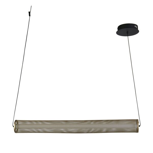 Suspension LED or noir métal 26 W 92 cm
