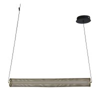 Suspension LED or noir métal 26 W 92 cm