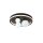 Plafonnier LED Noir Blanc Métal Boules de verre Ø40 cm