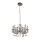 Lustre extérieur métal verre IP65 8 flammes L:60 cm