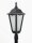 Lampadaire noir sur poteau 1,9-2,9m Rustique IP43 E27
