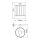Lampe de salle de bain LED G9 cristal IP44 en chrome L : 12 cm petite