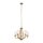 Lustre E27 61,1 cm de large en laiton en métal verre