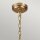 Lustre E27 61,1 cm de large en laiton en métal verre