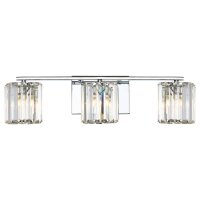 Applique salle de bain avec 3x LED G9 cristal IP44 chrome