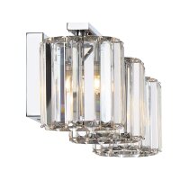 Applique salle de bain avec 3x LED G9 cristal IP44 chrome