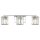 Applique salle de bain avec 3x LED G9 cristal IP44 chrome