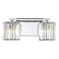 Lampe de salle de bain cristal 34,3 cm de large IP44 avec...