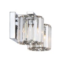 Lampe de salle de bain cristal 34,3 cm de large IP44 avec...