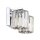 Lampe de salle de bain cristal 34,3 cm de large IP44 avec 2x LED G9