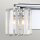 Lampe de salle de bain cristal 34,3 cm de large IP44 avec 2x LED G9