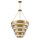 Suspension laiton antique Ø 69,2 cm H : max. 195,7 cm 8x E14