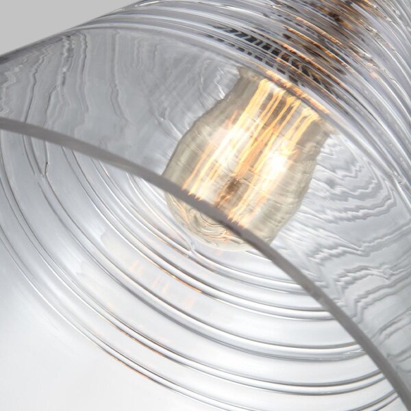 Suspension Abat-jour en verre D : 29,5 cm E27 Réglable en hauteur