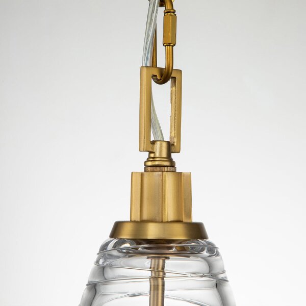 Suspension Abat-jour en verre D : 29,5 cm E27 Réglable en hauteur