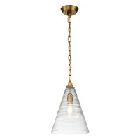Suspension Abat-jour en verre D : 29,5 cm E27...