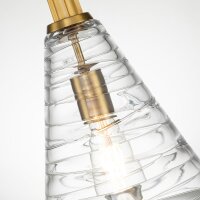 Suspension Abat-jour en verre D : 29,5 cm E27...