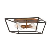 Lampe de plafonnier en métal L : 45,7 cm en laiton...