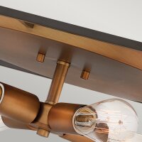 Lampe de plafonnier en métal L : 45,7 cm en laiton...