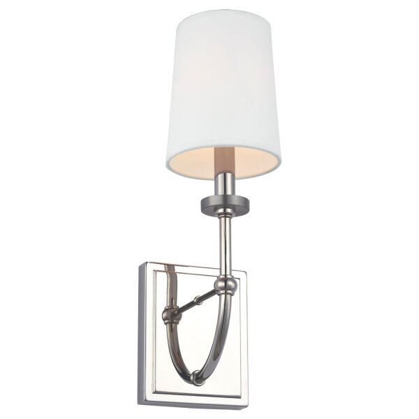 Applique de salle de bain hauteur 40,6 cm IP44 chrome blanc