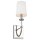 Applique de salle de bain hauteur 40,6 cm IP44 chrome blanc